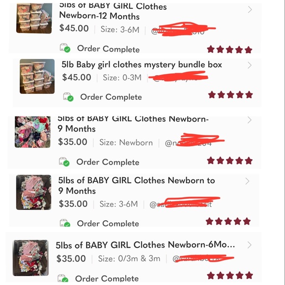 5lbs of BABY GIRL Clothes (Newborn through 3/6m) - Picture 16 of 17